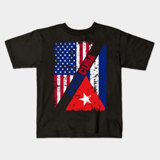 SOS Cuba Flag Free Cuba Libre 2021 Kids T-Shirt